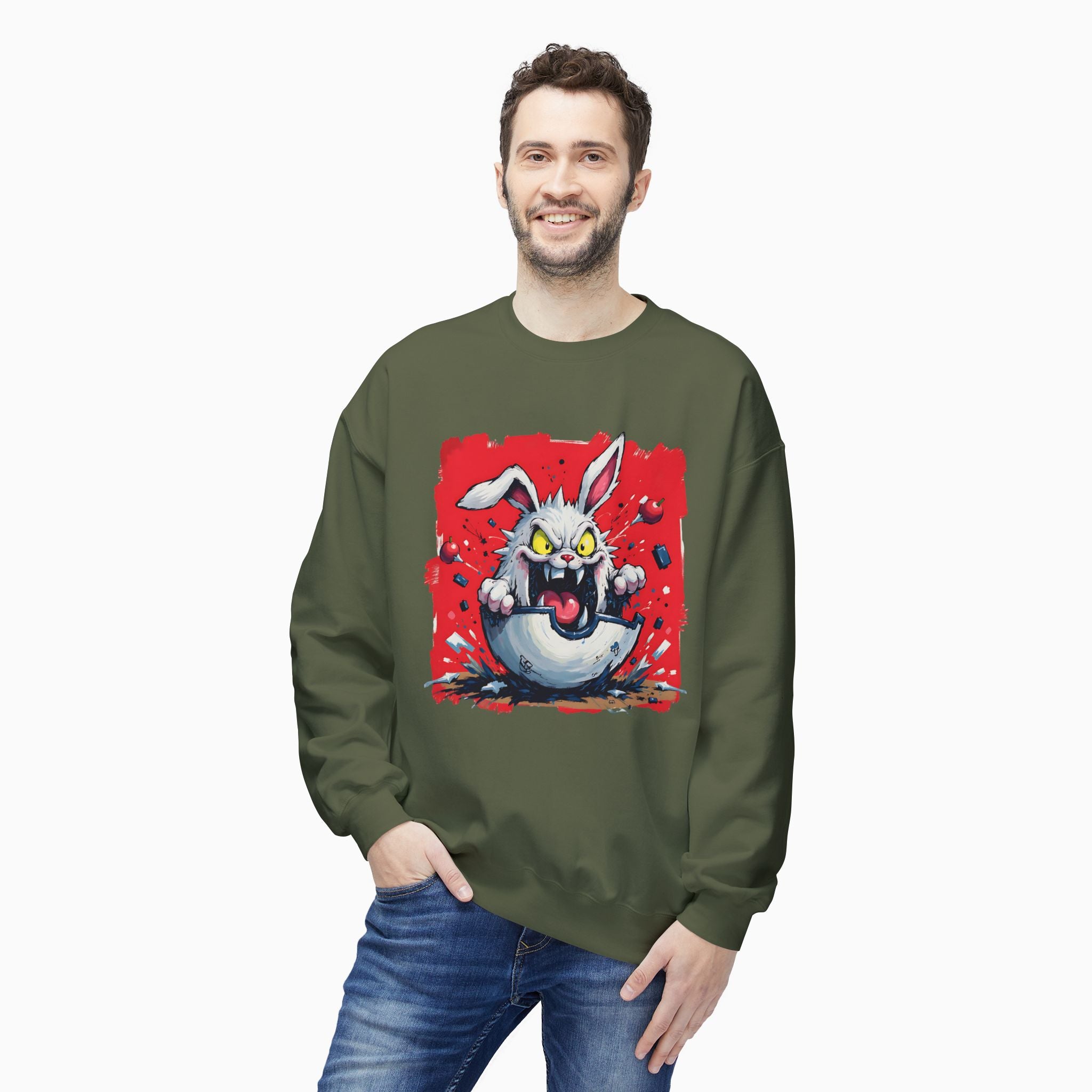 Crazy Rabbit Poké Ball Unisex Sweatshirt