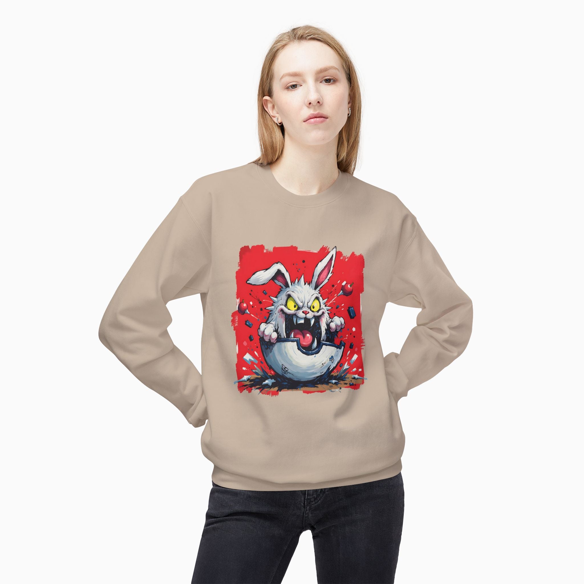 Crazy Rabbit Poké Ball Unisex Sweatshirt