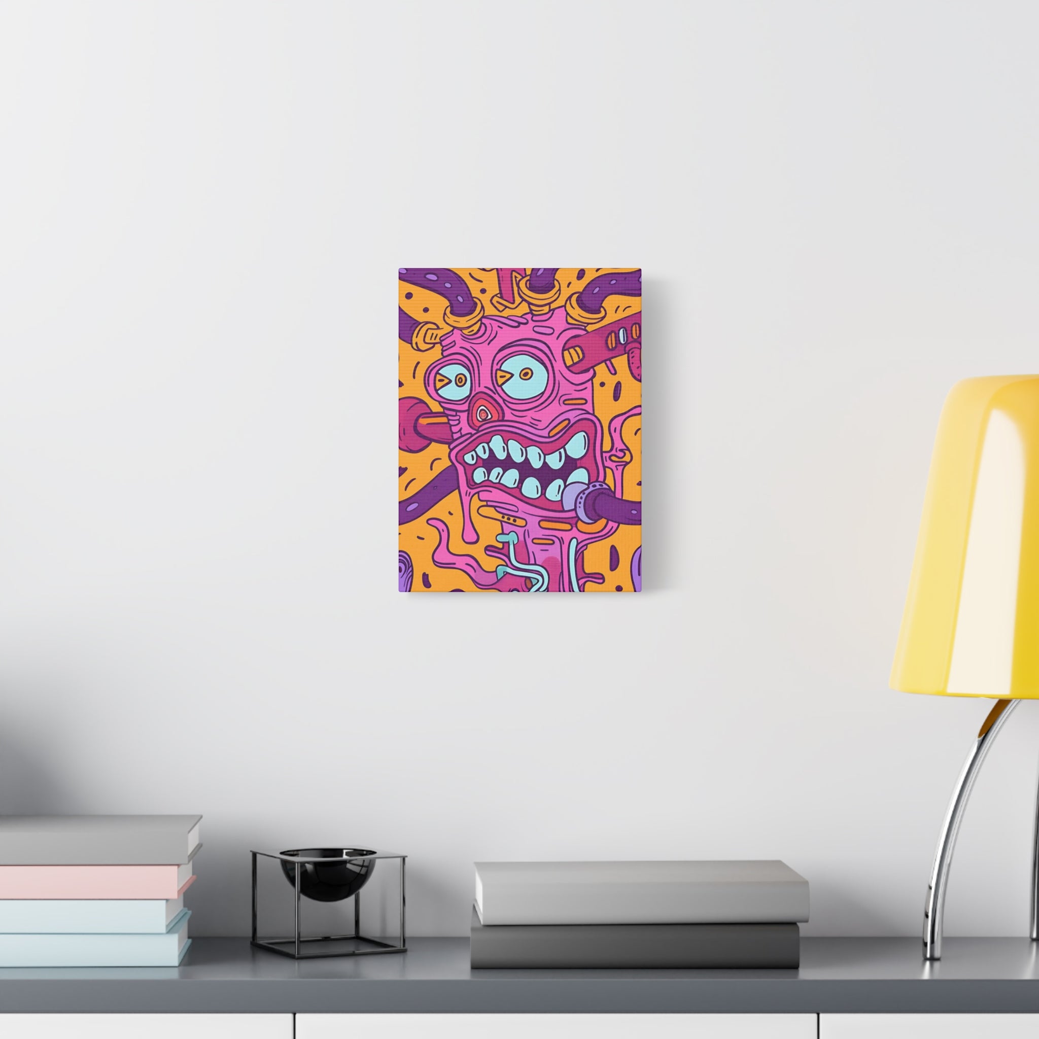 Vibrant Orange Cable Monster Canvas Print