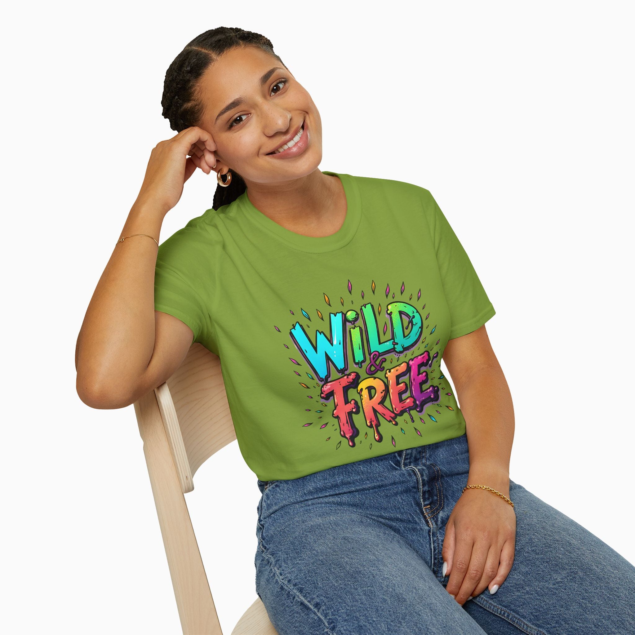 Neon Color Wild Free Unisex T-Shirt