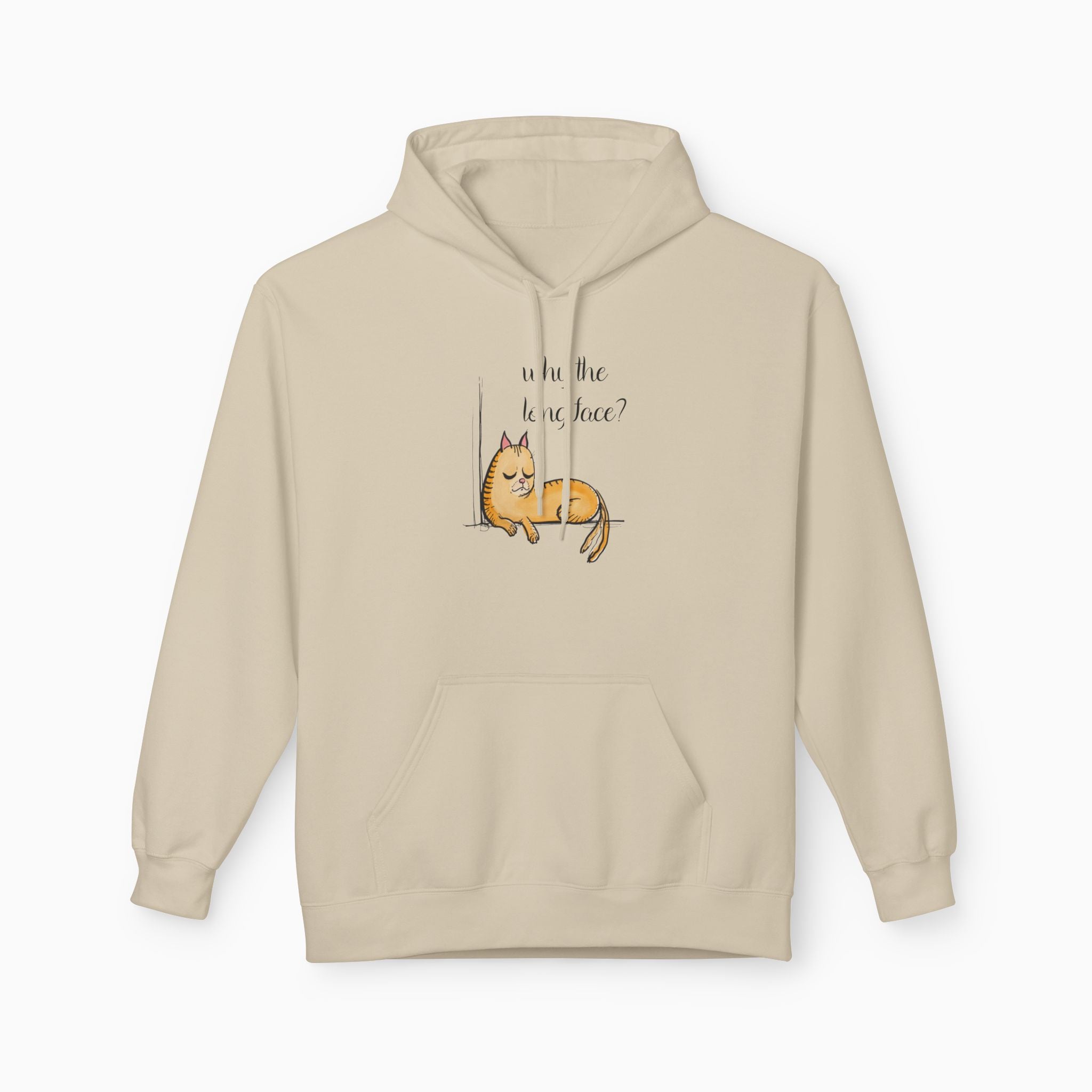 Funny Cat Why the Long Face Unisex Hoodie