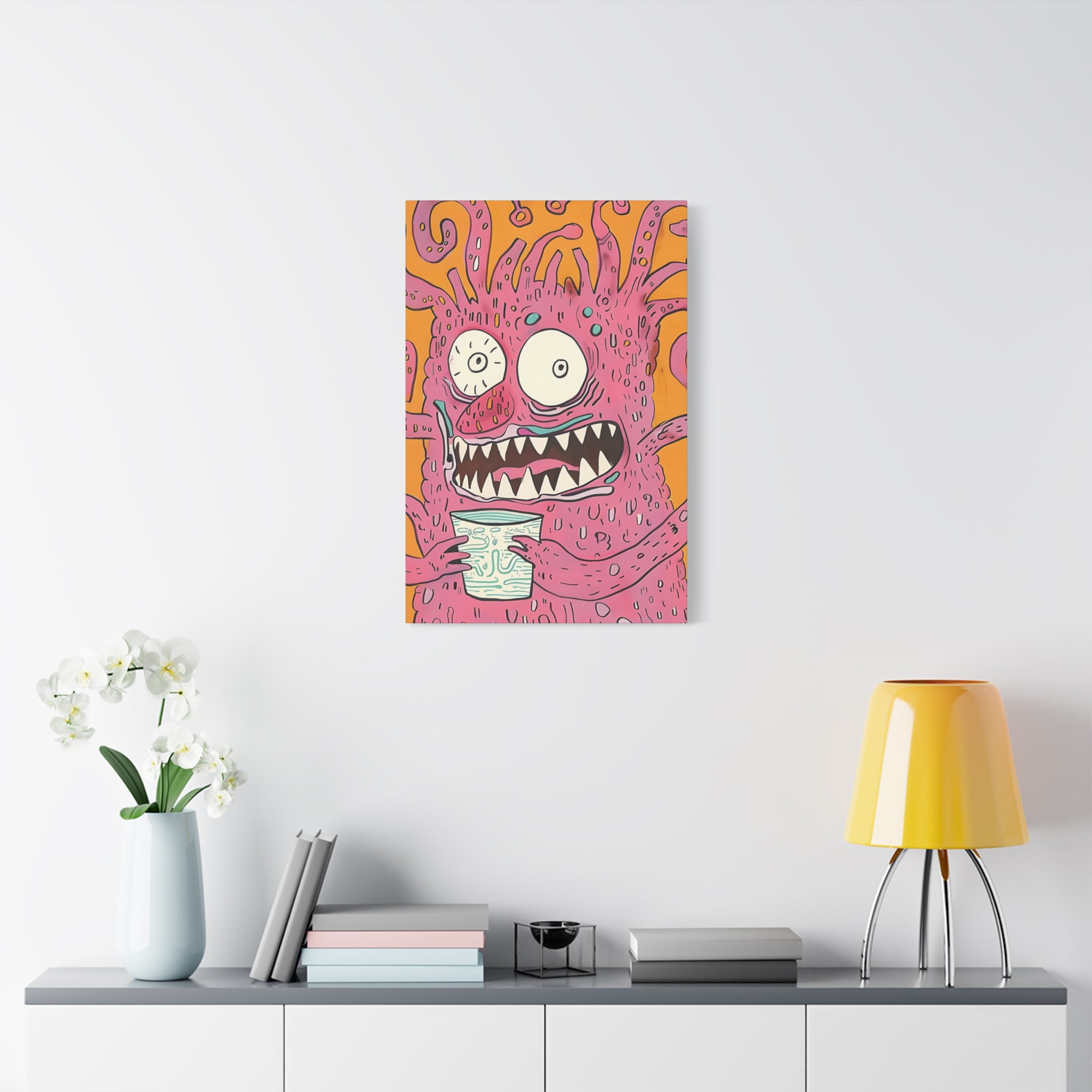 Labor Day Monster Canvas Print