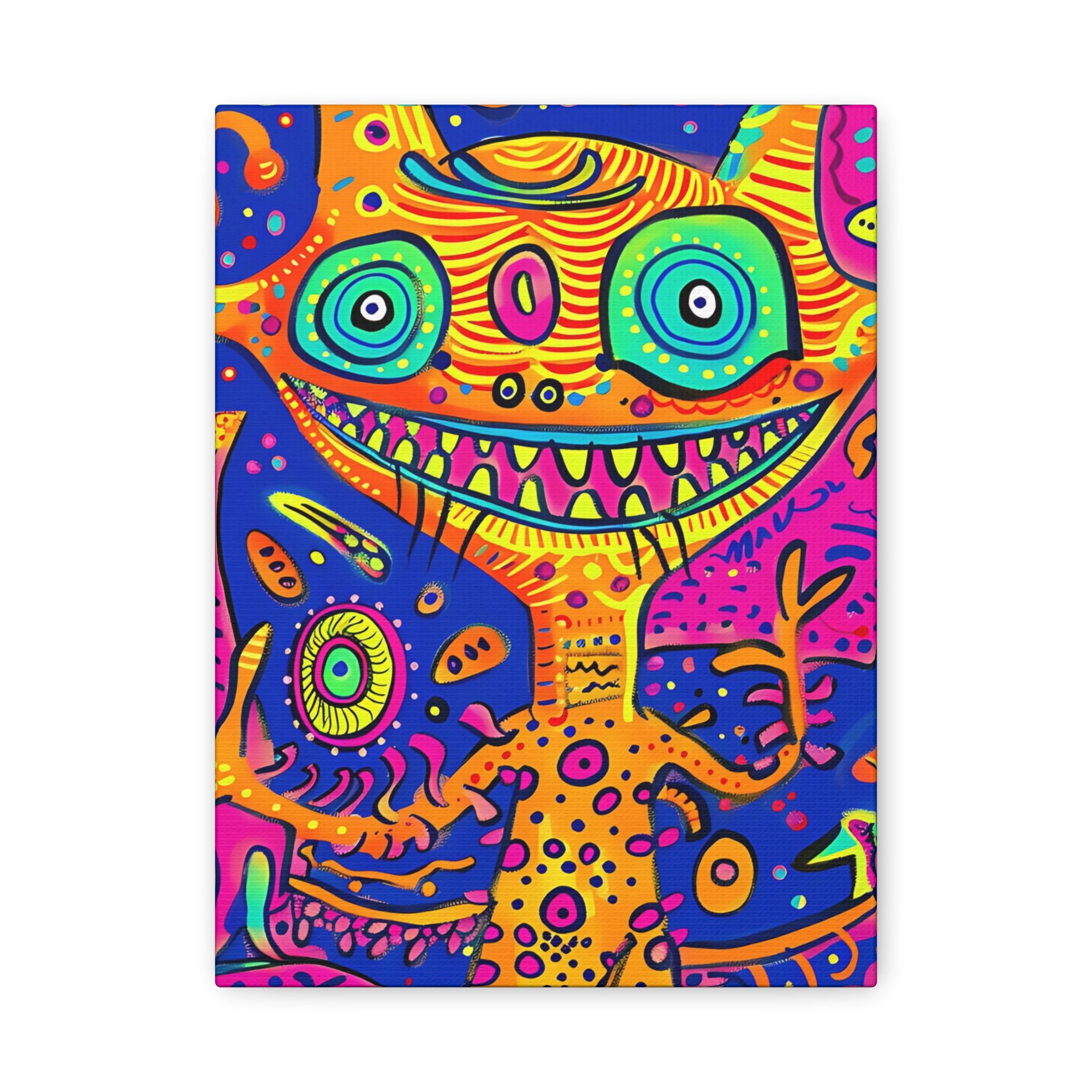 Alien & Snail Canvas Print