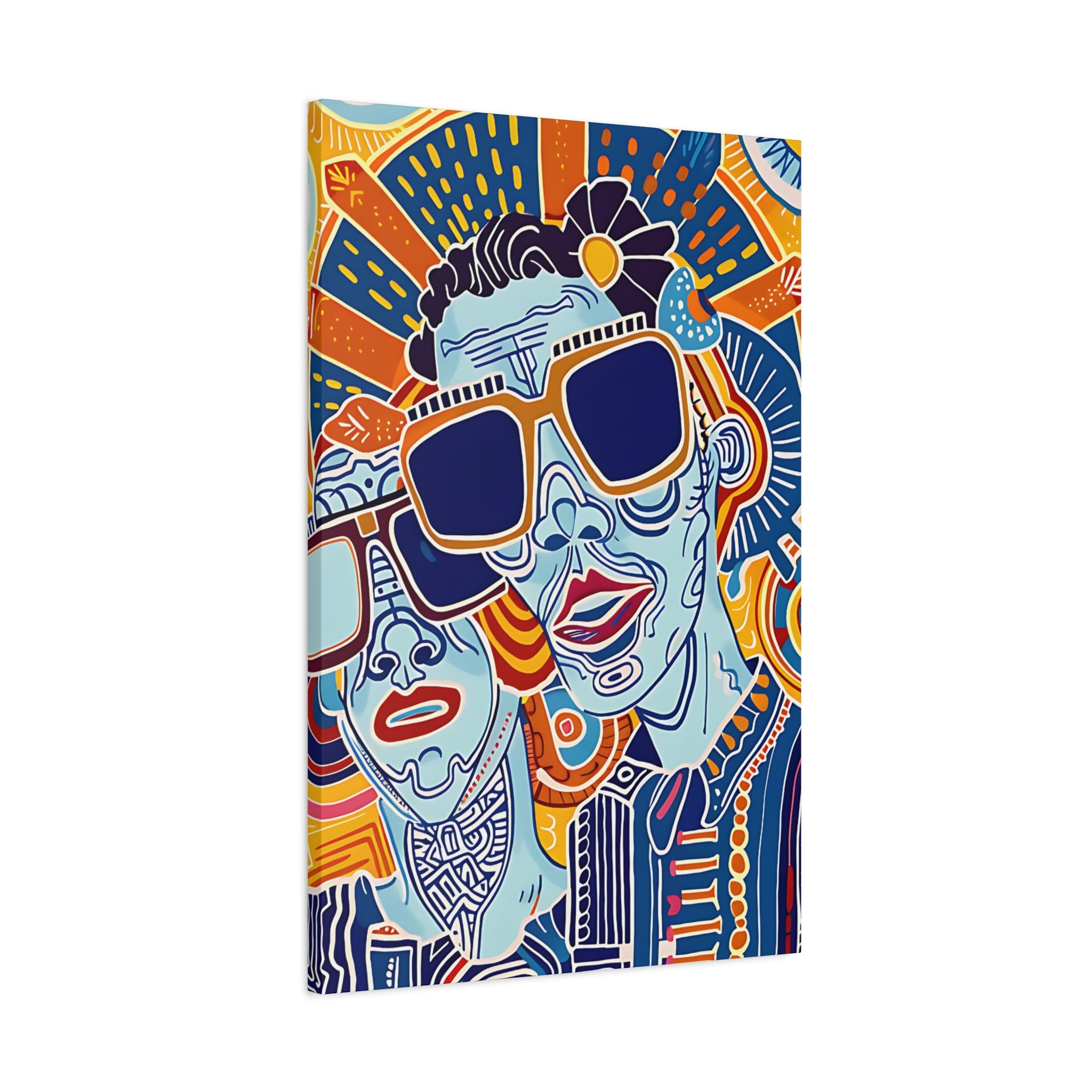 Dynamic Duo Vibes Canvas Print