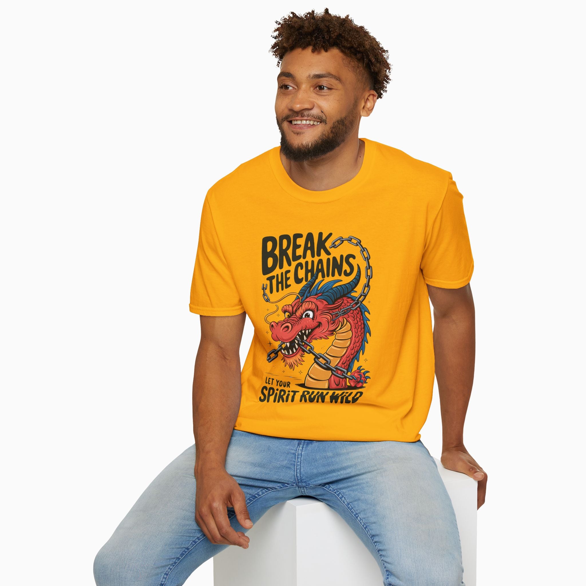 China Dragon Break the Chains Unisex T-Shirt