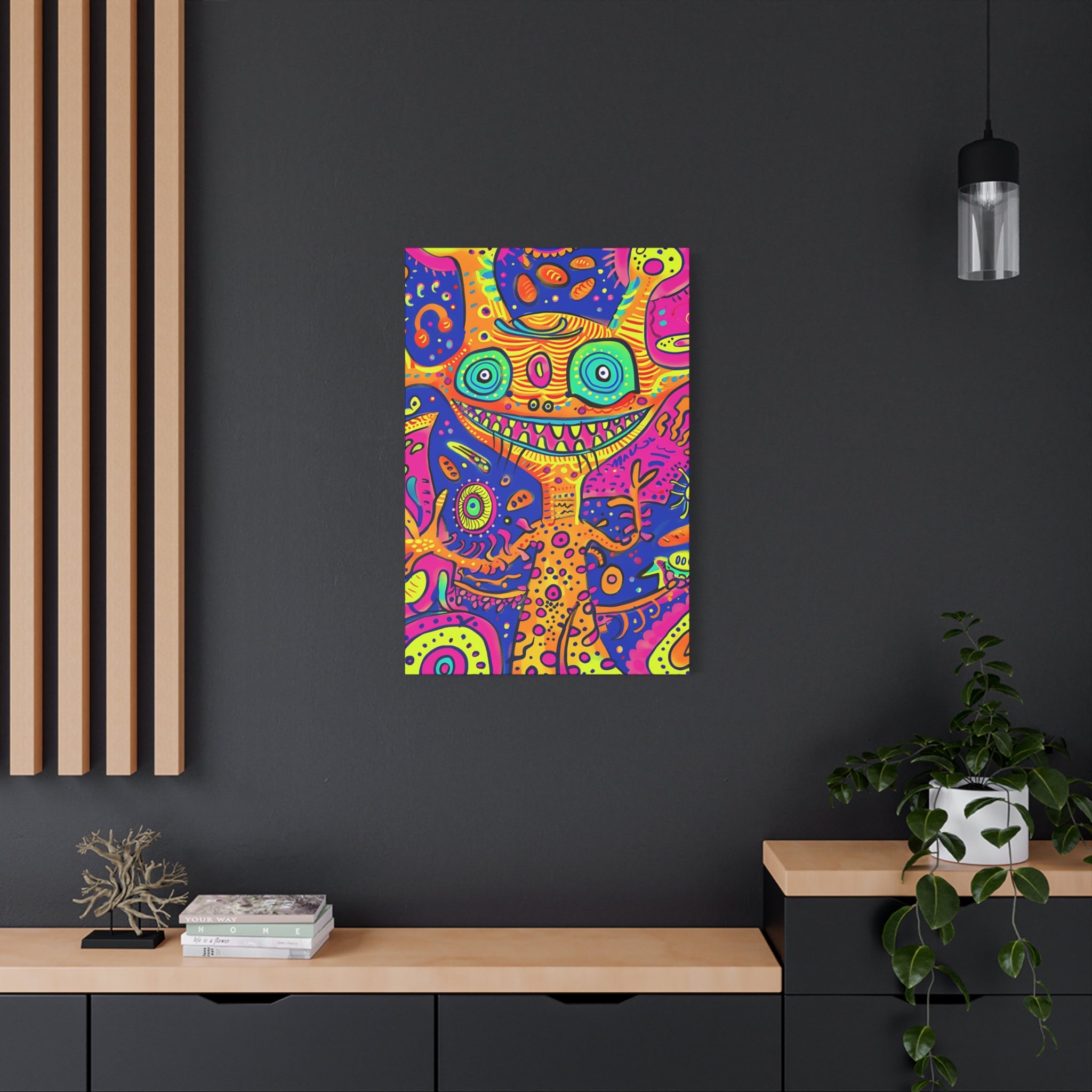 Alien & Snail Canvas Print